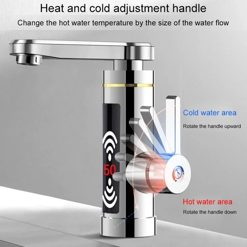 Điện Xiaomi Ngay Nước Vòi Nước Gia Nhiệt Nhanh Chóng Vòi Bếp Tankless Nước Tập Đèn LED Hiển Thị Nhiệt Độ