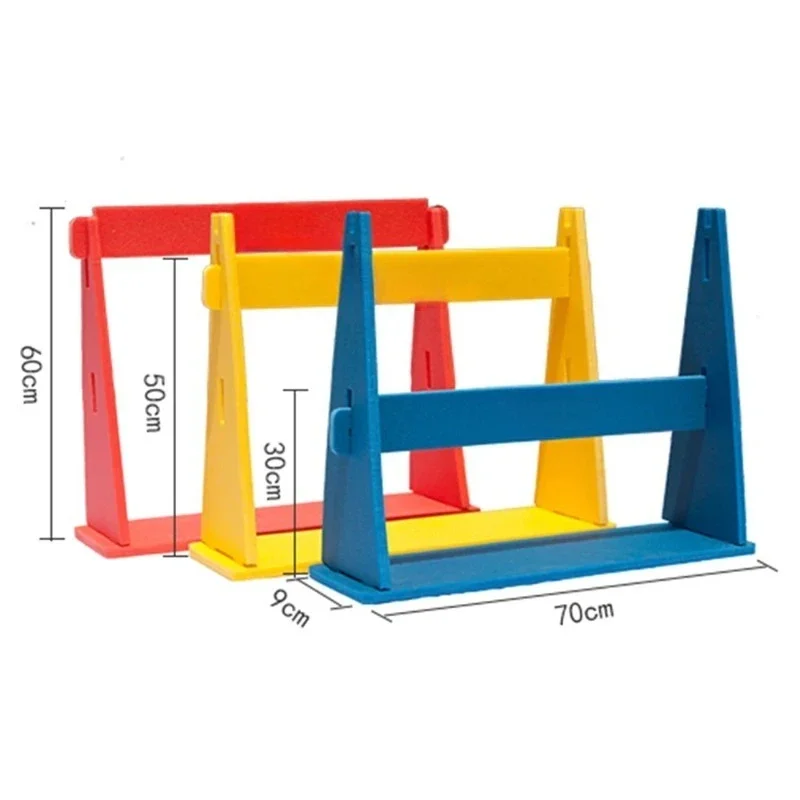 World Athletics Safety Foam Children's Hurdles Height Adjustable School Sports Track Field Agility Hurdles Equipment