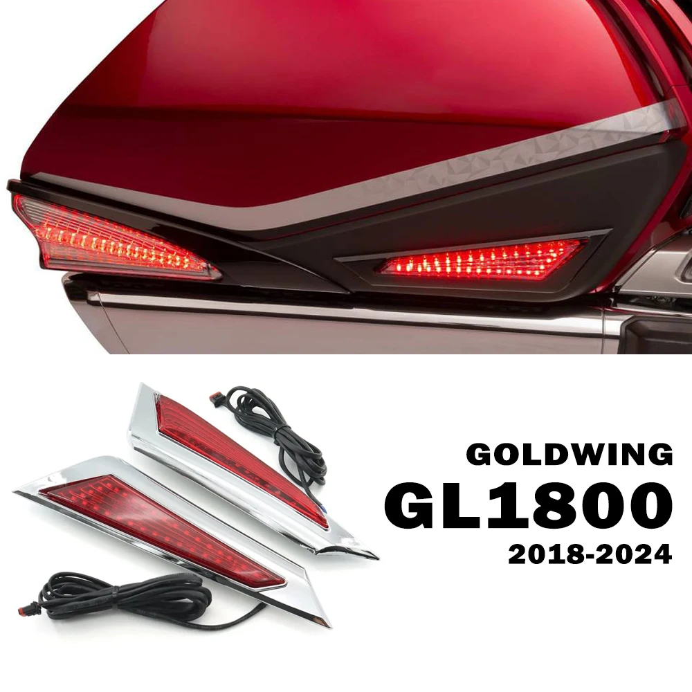 

Goldwing GL1800 LED Marker Lights for Honda GL 1800 2018-2024 Motorcycle Saddlebag Side Indicator Decorative F6B Gold Wing