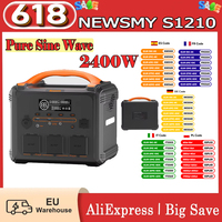 NEWSMY S1210 Pure Sine Wave 1200W 1102.5Wh Portable Power Station LiFeMnPo4 1.2 Hours Quick Charge 230V/1200W (Peak 2400W)