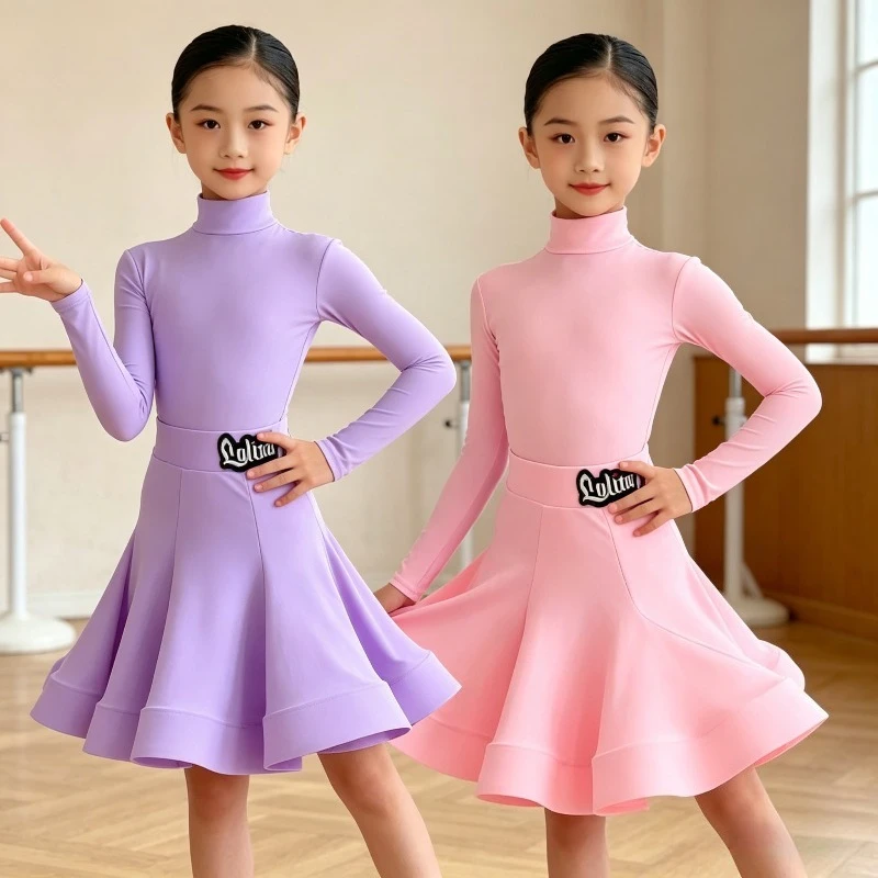 

Girls Professional Latin Dance Competition Costume Cha Cha Rumba Standard Stage Dancewear Set Latin Dance Dress Girl Dance Wear