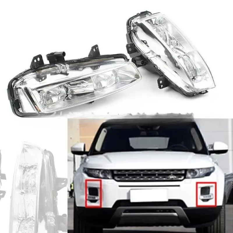 

Popu для 2011-2015 противотуманная фара Foglamp Land Rover Range Rover Evoque светодиодный передний бампер противотуманная фара DRL дневные ходовые огни
