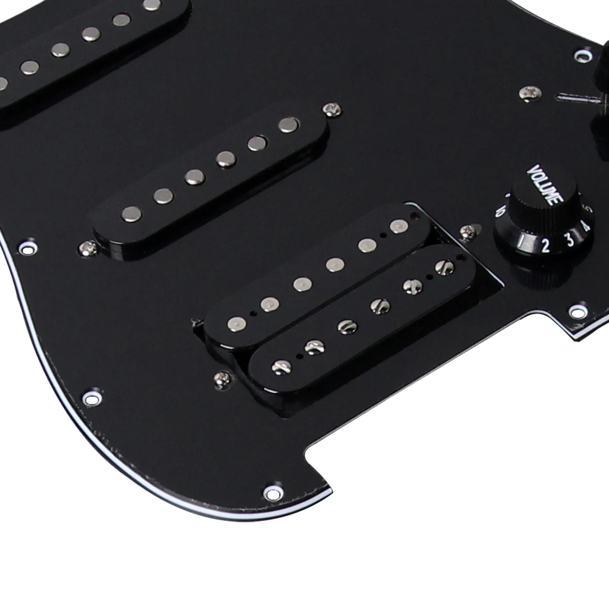 FLEOR Alnico 5 Loaded Prewired Pickguard Staggered Pickups SSH ST Electric Guitar Parts