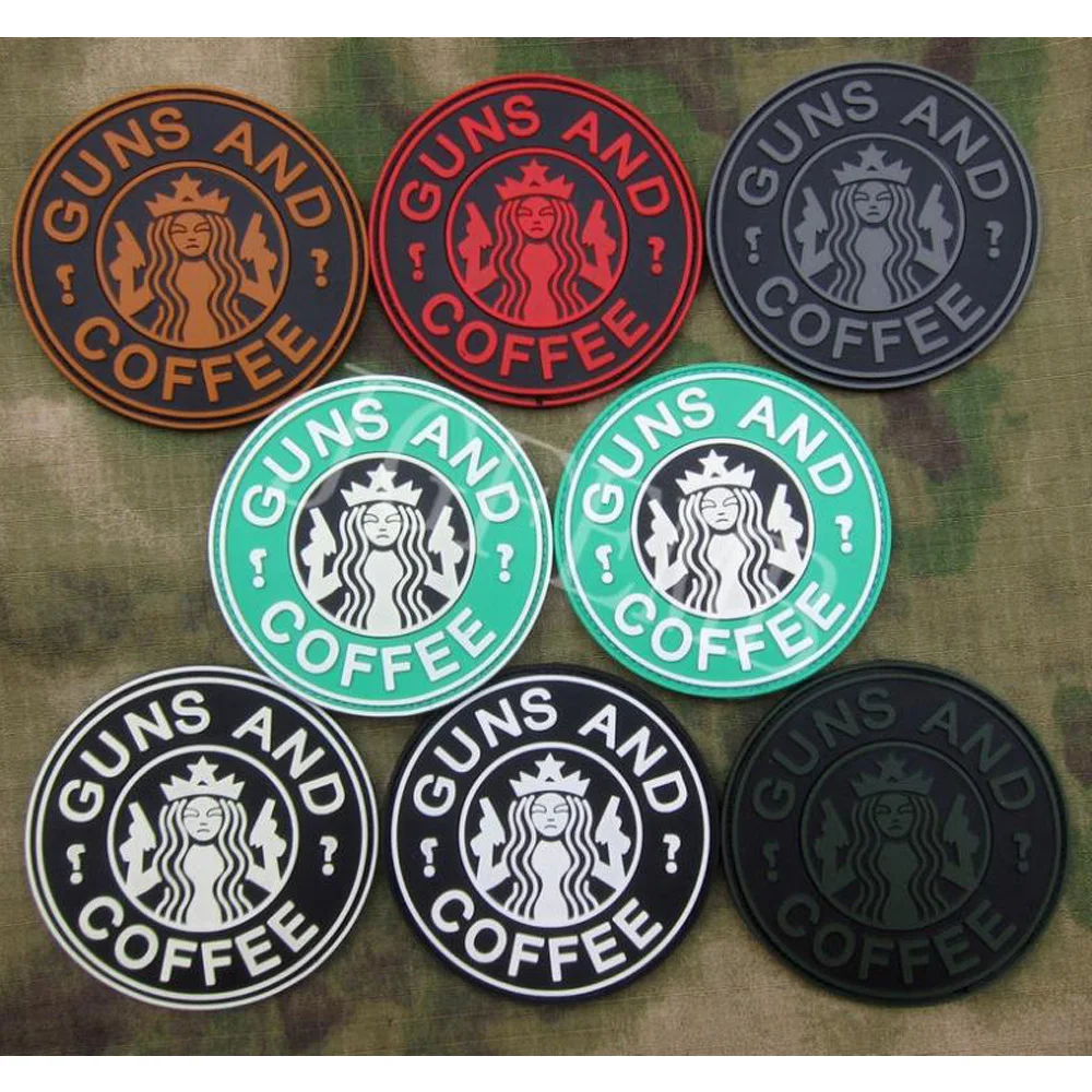 GUN AND COFFEE Question Mark Tactical Morale 3D PVC Patch