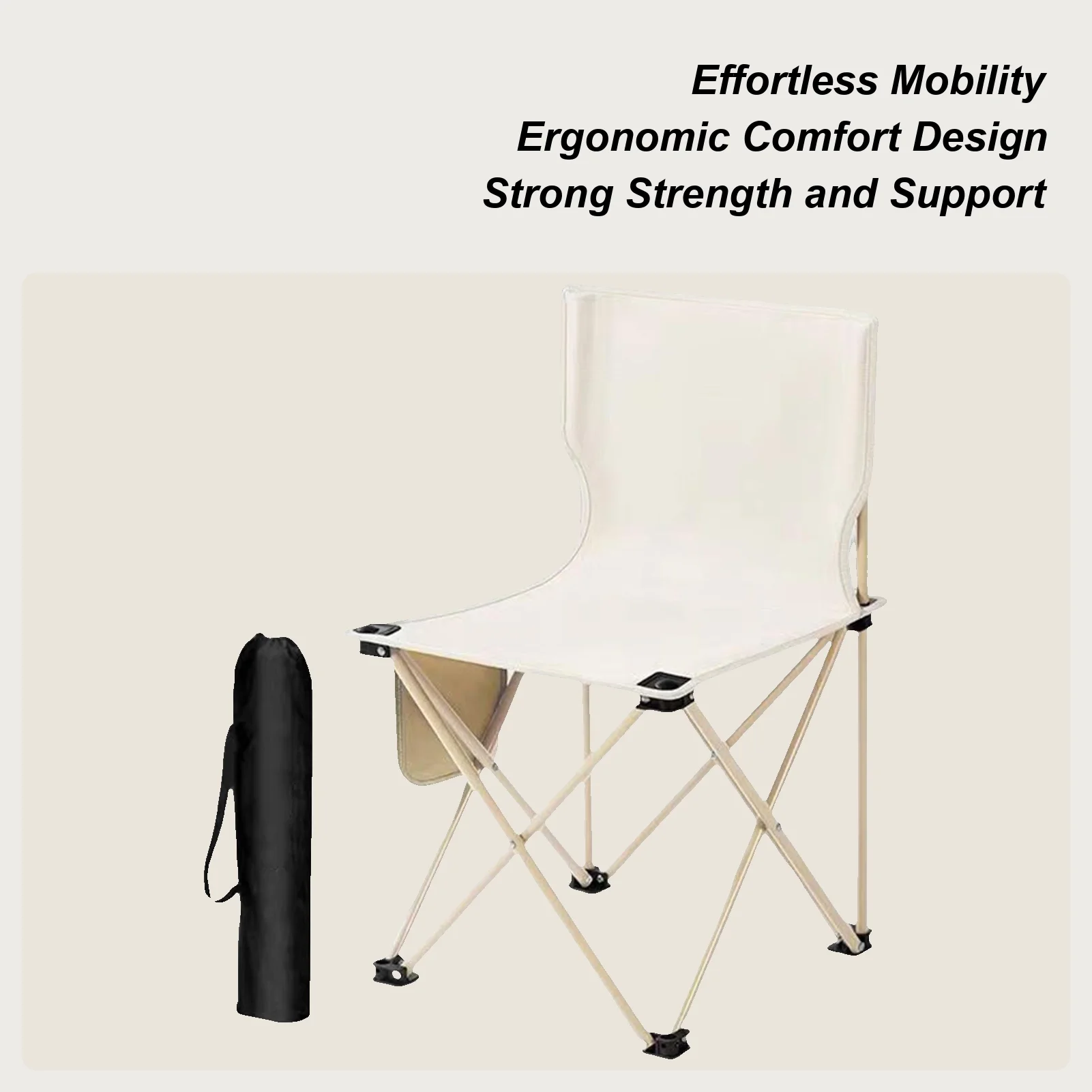 

Foldable Chairs For Outside Lightweight Lawn Chair Heavy Duty Camping Gear For Concert Beach Backpacking Patio Yard Garden