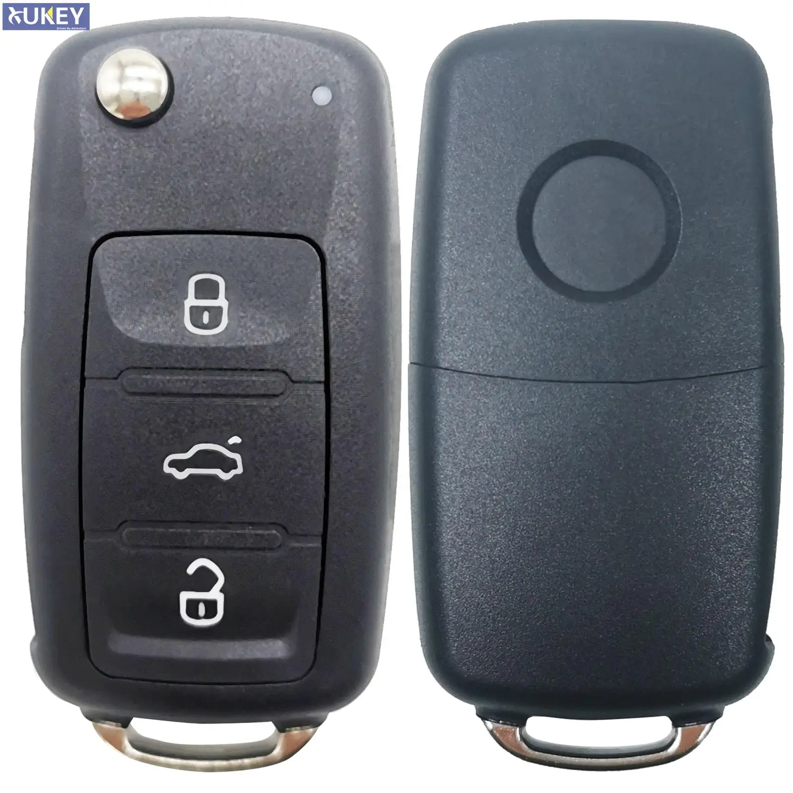 3 Button Car Remote Flip Key Fob Case Shell For Volkswagen Golf MK6 Polo Beetle Tiguan Touran Passat Caddy Jetta Eos Scirocco