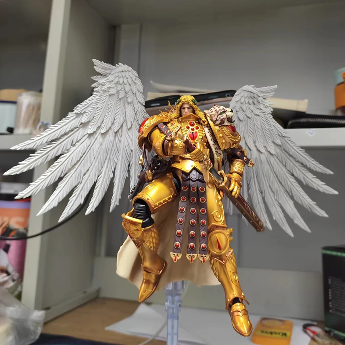 JOYTOY Warhammer 30K Blood Angels Sanguinius Figurka Akcji z Ruchomymi Stawami Primarch IX Legii Model Zabawka