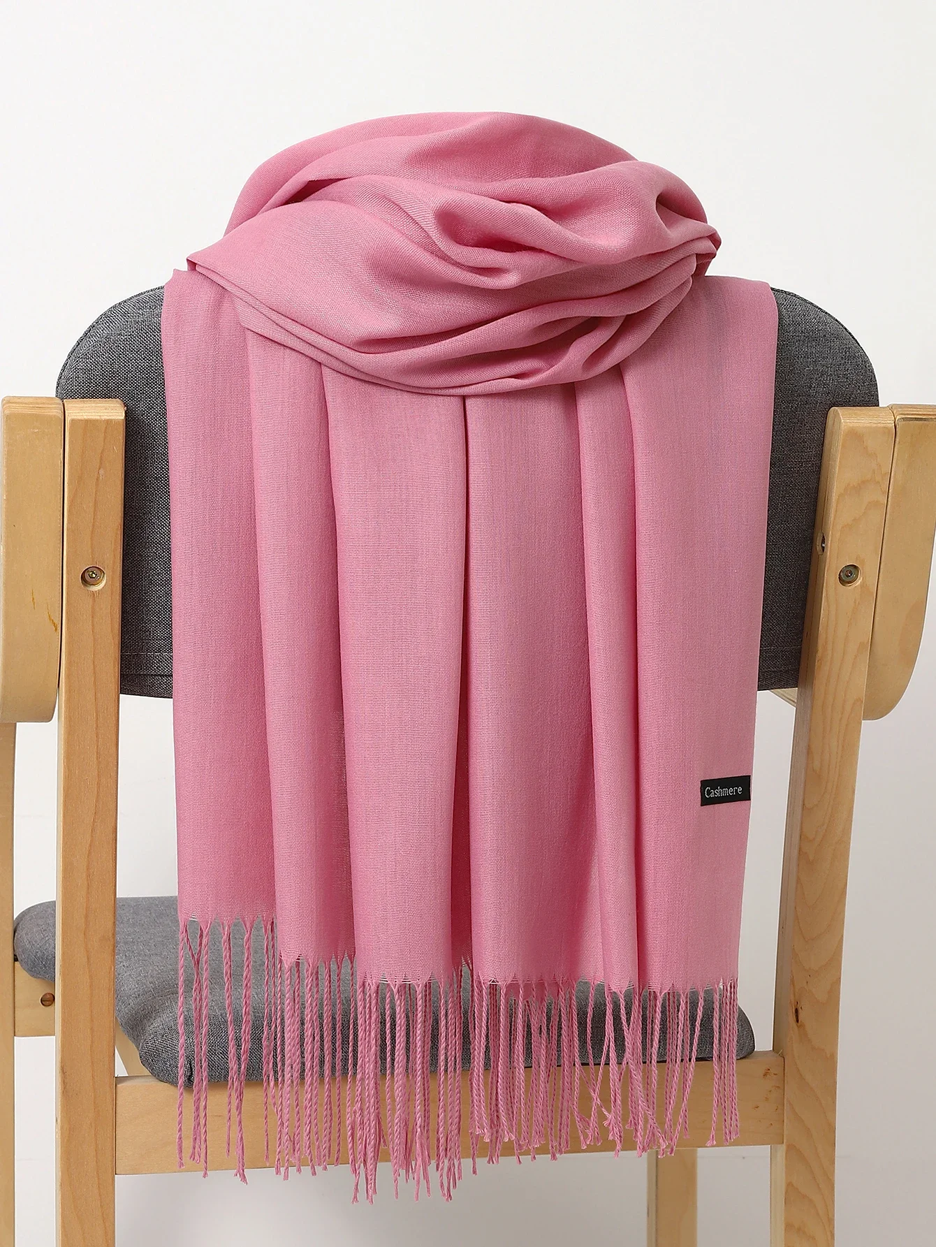 Szal damski z kaszmiru w jednolitym kolorze, miękki, o wymiarach 180*70 cm, chusta, narzutka, pashmina na jesień i zimę, unisex, damski hidżab, opaska na głowę, darmowa wysyłka