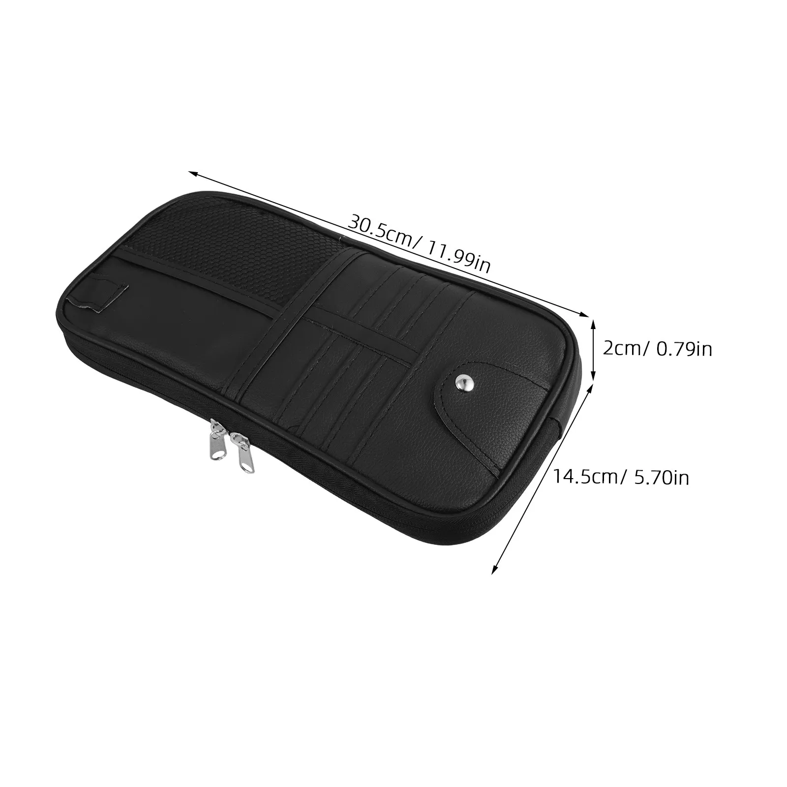 Car Visor Organizer Multifunctional Sunglass Holder Card Document Pouch Registration Insurance Storage Clip for Auto Truck Suv