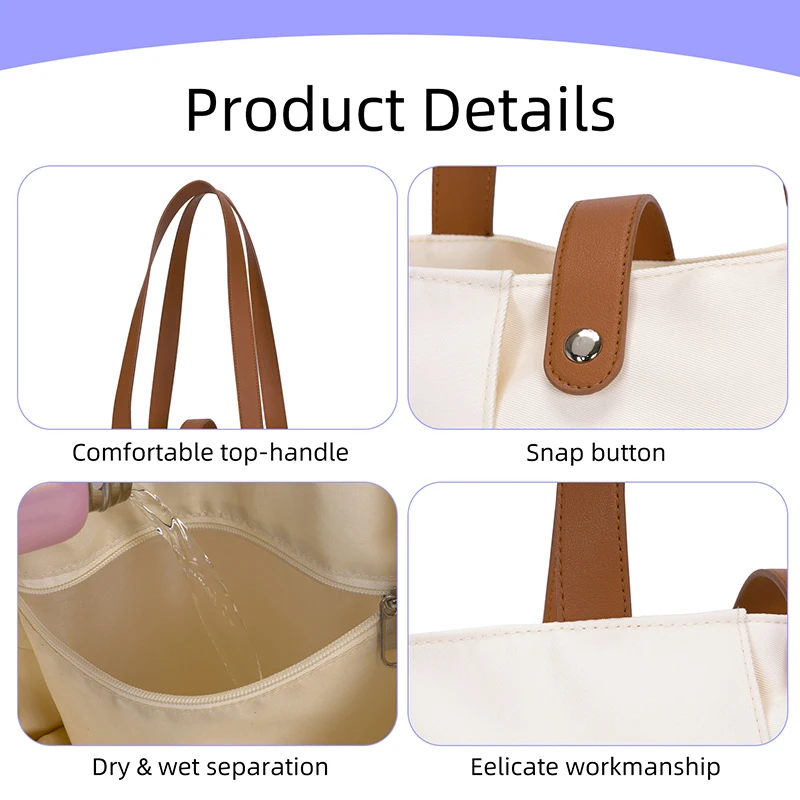 Pickleball Bag Racket Handbag Large Capacity Sports Shoulder Bags Multifunctional Pack Outdoor Fitness Tote with Paddle Pocket