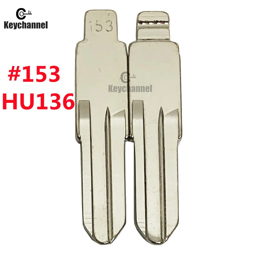 10PCS Car Key Blade HU136 #153 KD Remote Blank for Renault SANDERO Dacia Clio Duster TWINGO 3 LOGANfor KEYDIY KD VVDI Xhorse