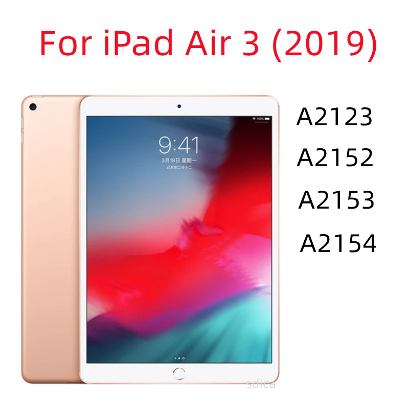 For iPad Air 3 2019 10.5 Inch Tempered Glass Screen Protector A2152 A2123 A2153 A2154 10.5