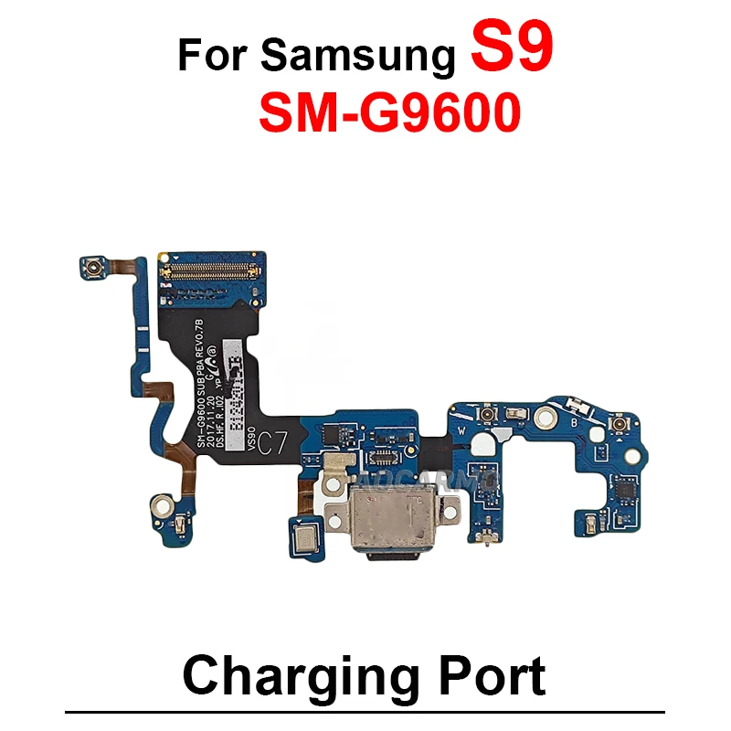 1Pcs For Samsung Galaxy S9 SM-G9600 Charging Port Charger Dock Flex Cable Replacement Part