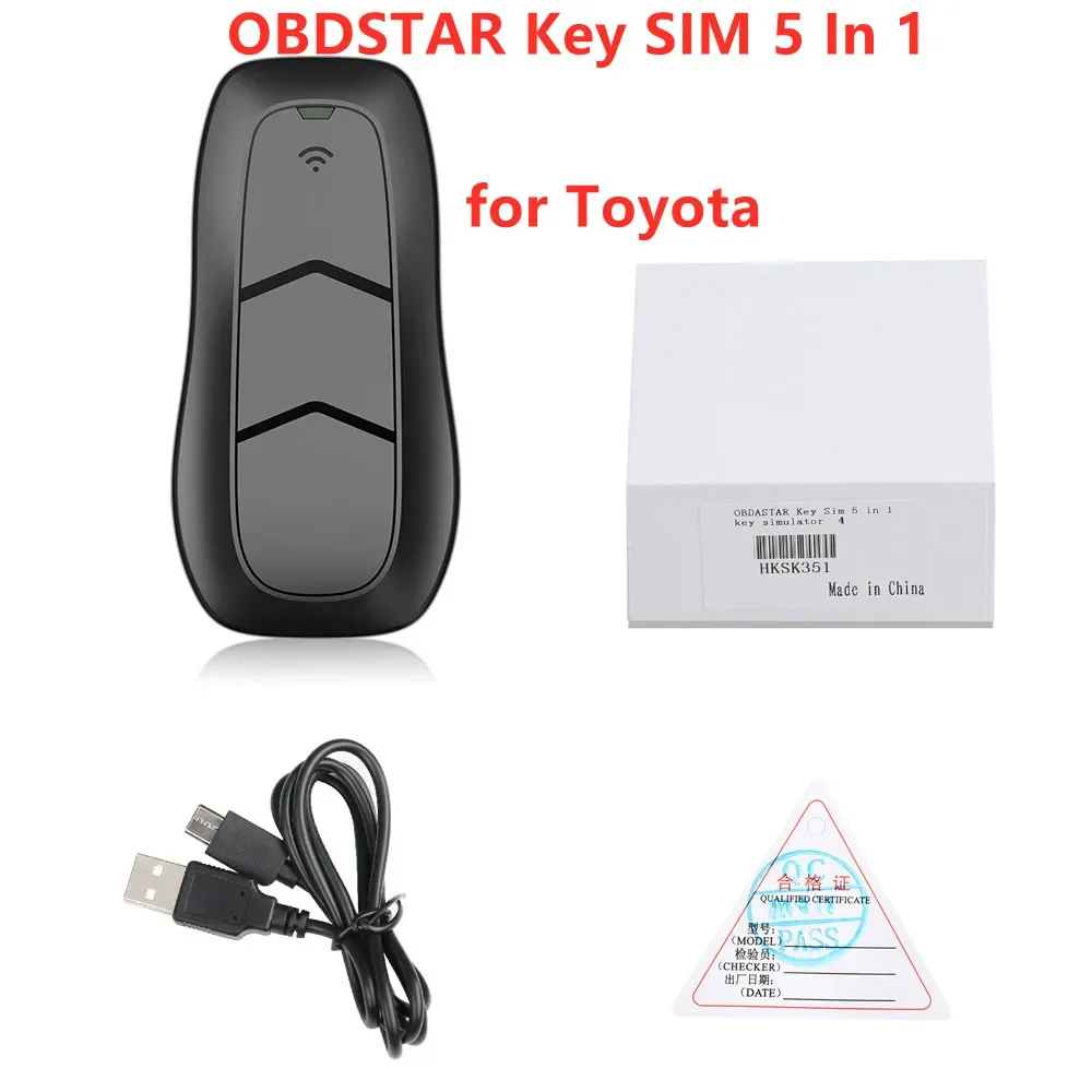 A + klucz SIM OBDSTAR 5 w 1 inteligentny symulator kluczy dla Toyoty współpracuje z X300 DP/X300 DP Plus/X300 Pro4