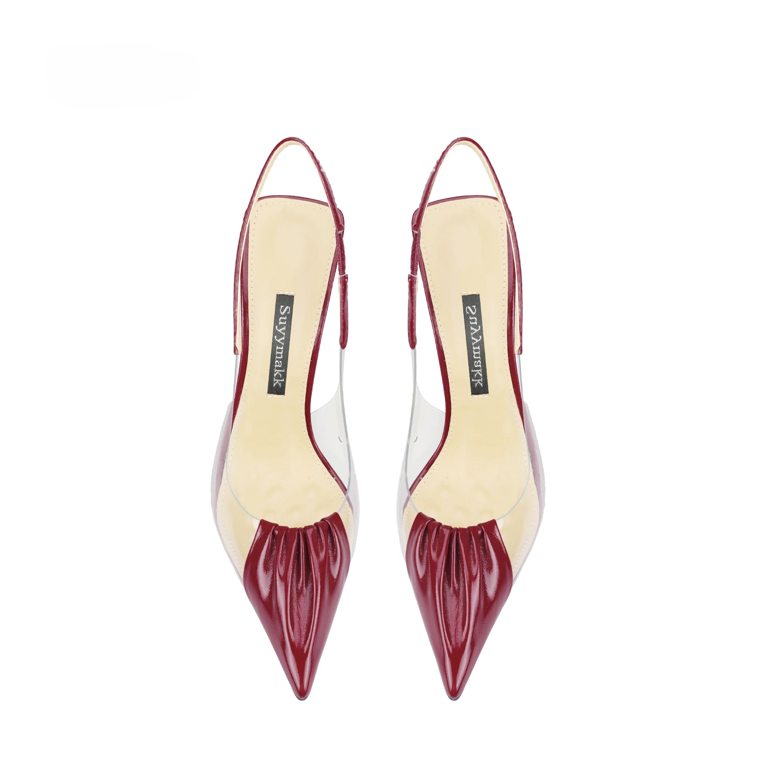 Spring and Summer New Women\'s High-heeled Sandals Transparent Pointed Thin Heels Shallow Mouth Fashion Women\'s Shoes