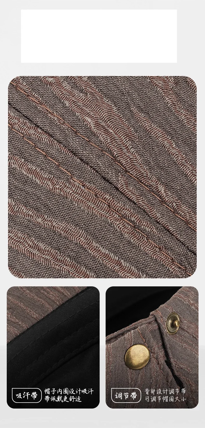 Herren Retro Gatsby Fahrer-Mütze Frühling Sommer Herbst Newsboy-Kappe Entenschnabel-Hut Lässige Baskenmütze Flache Ivy-Mützen – Detail 3