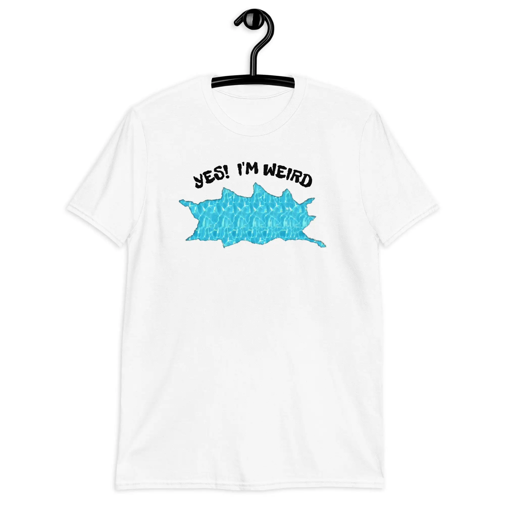 Yes I'M Weird Stereogram T Shirt Magic Eye Design Featuring A Fake Hole Ripped In The With Skull Inside