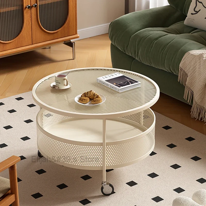 

Round Luxury Coffee Table Living Room Desk Coffee Modern Table Nordic Home Basse Salon Table Basse Salon Decoration