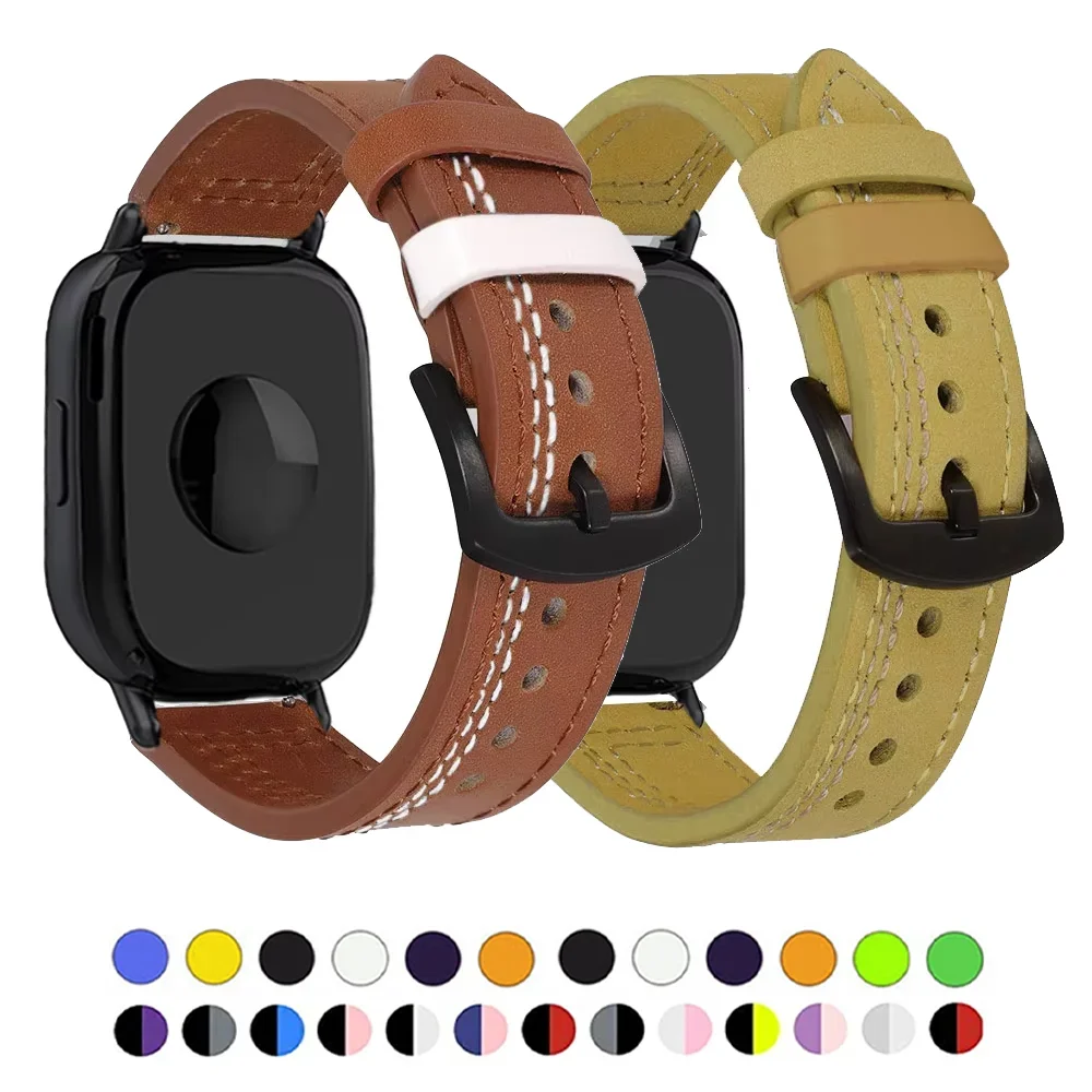 

Кожаные ремешки-петли 20 мм 22 мм для Redmi Watch 5 Lite/активный сменный браслет для samsung Galaxy FE 7 6 5 4 3 Band