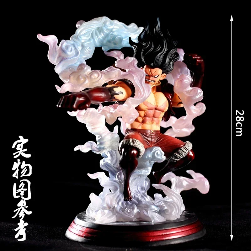 28cm Anime One Piece The Snake Man Luffy Snakeman Monkey D Luffy Gear 4 Sa-maximum  Model Figurine Toy Figure Pvc Birthday Gifts