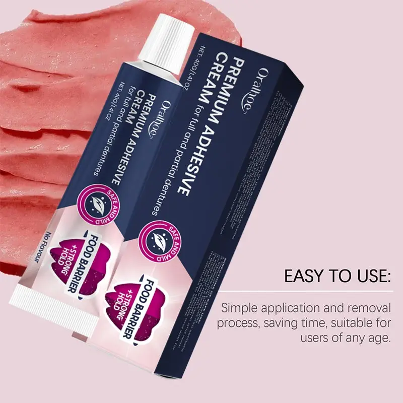 Denture Adhesive Cream Denture Fixing Adhesive Prevent Dentures Loosen Adhesive Comfortable Wearing for Dentures Glue Stick