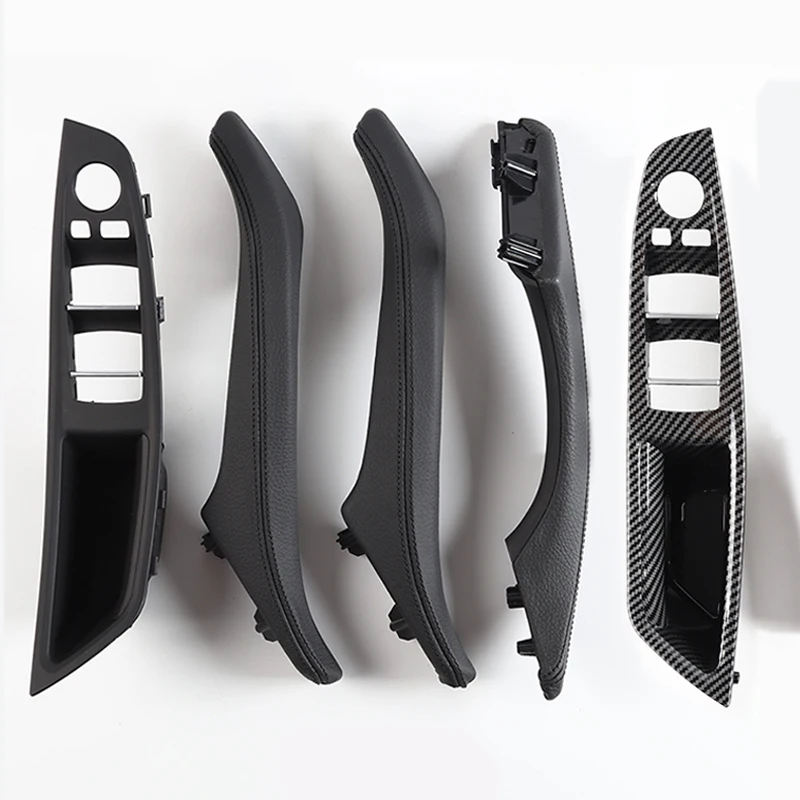 LHD RHD Genuine Leather Left Right Hand Drive Inner Door Pull Handle Assembly For BMW 5 Series F10 F11 520i 523i 525i 528i 535i