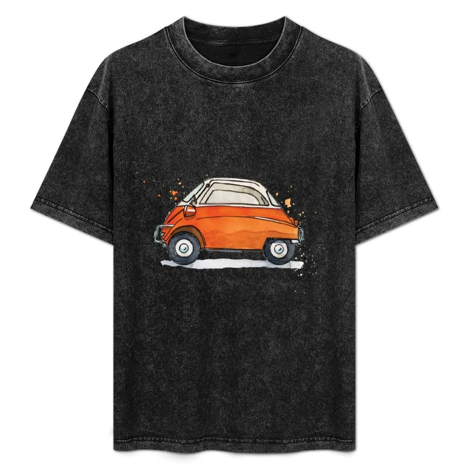 

Isetta Bubble Car - Water Colour T-Shirt summer tops new edition korean fashion graphic tee shirt men clothings