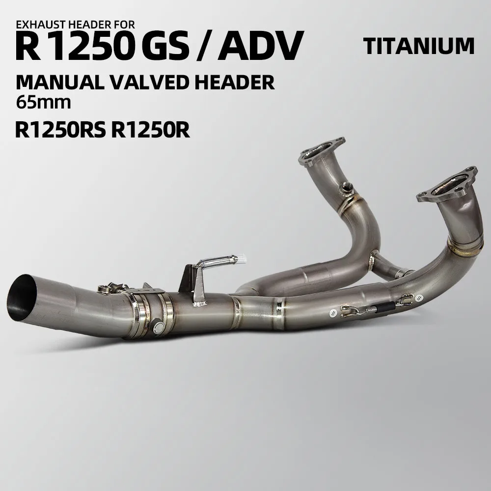 

For BMW R1250R R1250RS R1250GS ADV Motorcycle Exhaust Full Titanium Manifold with Manual regulating valve Escape Racing Line