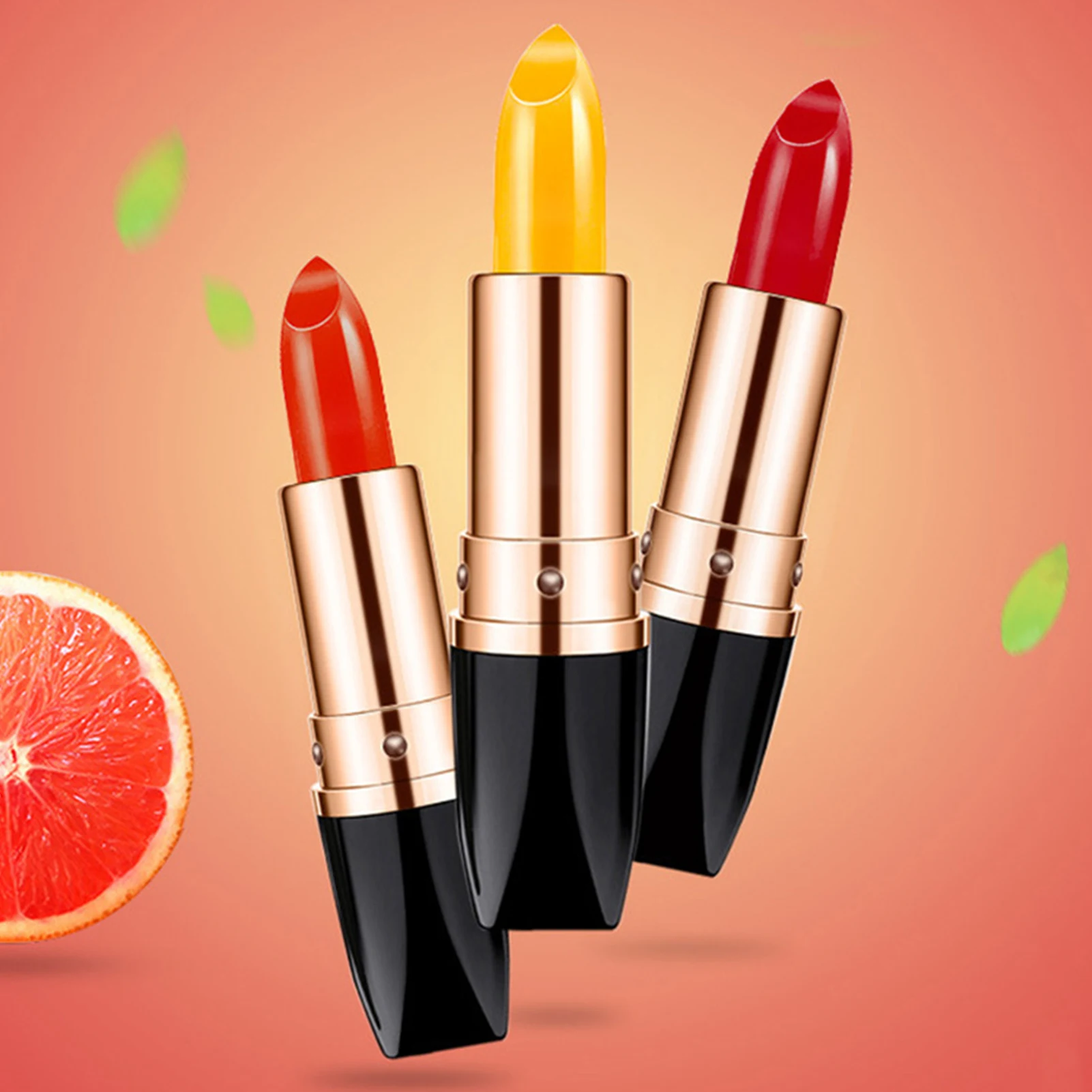 Waterproof Color-changing Lipstick Exfoliate Lighten Lip Lines Lip Balm for Lip Makeup and Sooth Care