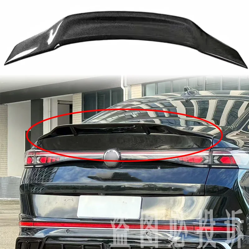 

For Volkswagen Passat B9/Magotan 2024 2025 100%carbon fiber high-quality rear spoiler trunk lid diffuser R-type automotive parts