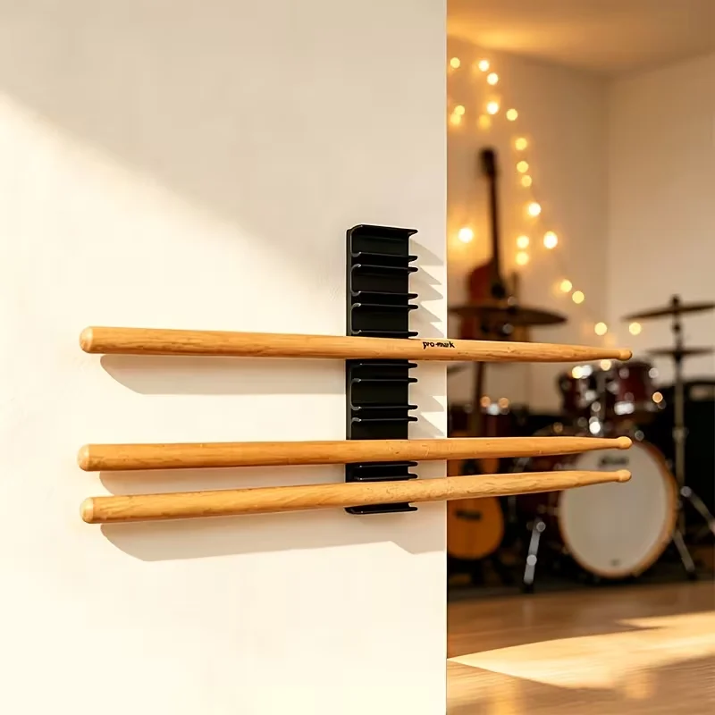 Wall Mount for 5A Drum Mallet Drumstick Storage Rack Drum Accessories Music Studio Wall Organization Display Storage Rack