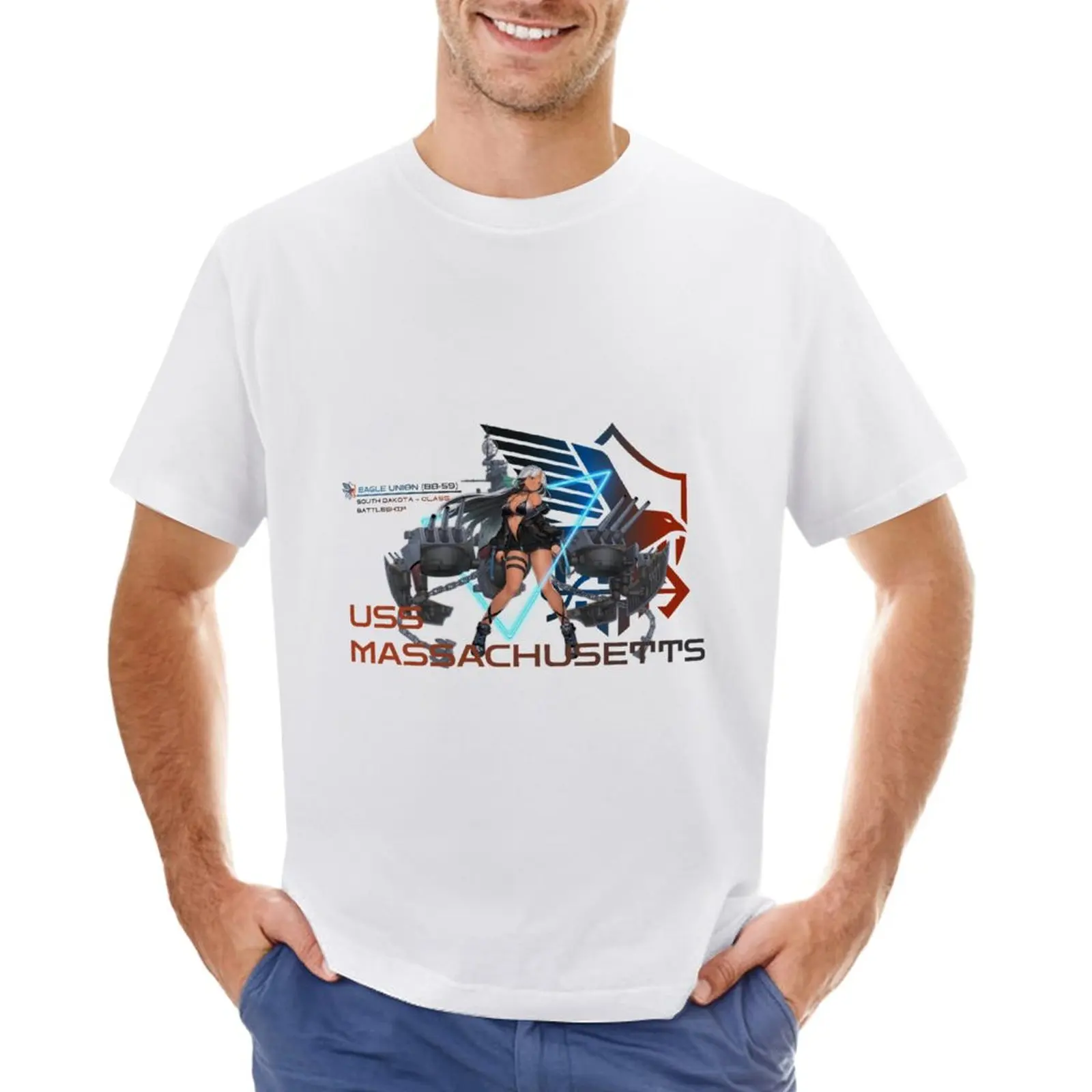 

Massachusetts Azur Lane T-Shirt animal prinfor boys plus sizes mens t shirts casual stylish