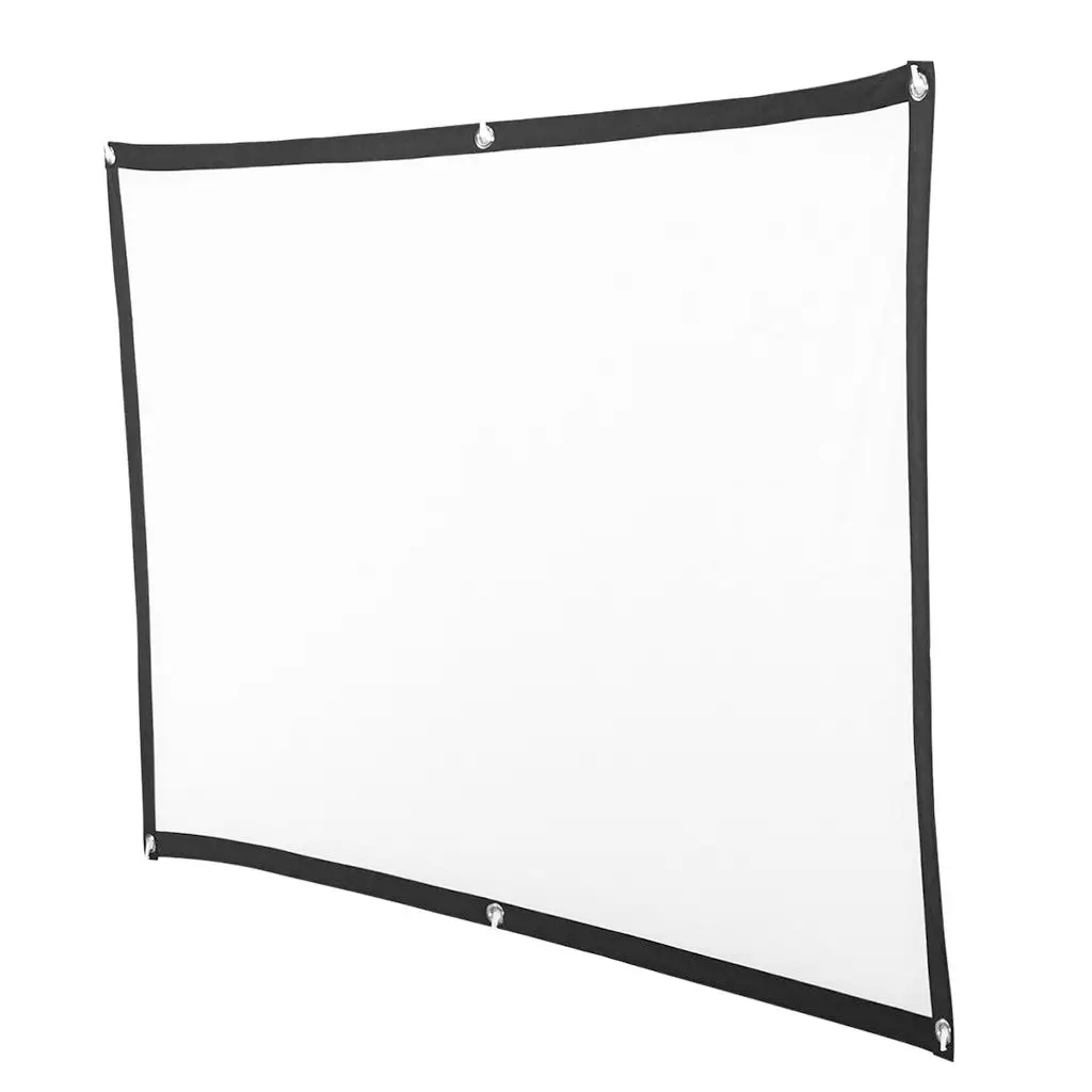 Projector Screen, Portable Video Screen Widescreen, Foldable Anti-Crease