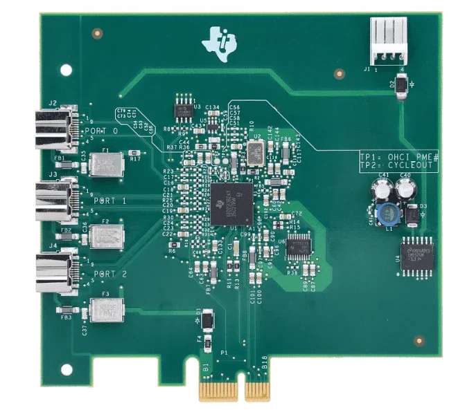 XIO2213BEVM XIO2213B TI Development Board PCIe naar PCI Conversie Bridge 1394b OHCI Controller