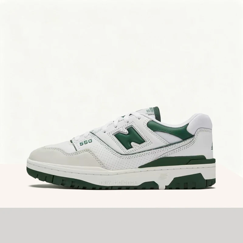 New Balance NB550 Premium Pack Unisex Green Retro Basketball Shoes – Stylish Comfortable Durable Sole & Casual Fit BB550WT1
