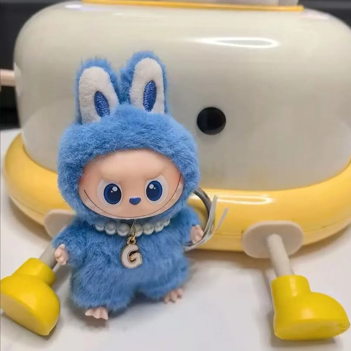 [Без куклы] Мини-ожерелье с жемчугом для Mini Labubu 4,0, булавка для украшения серии Love, милые аксессуары, подарки для девочек