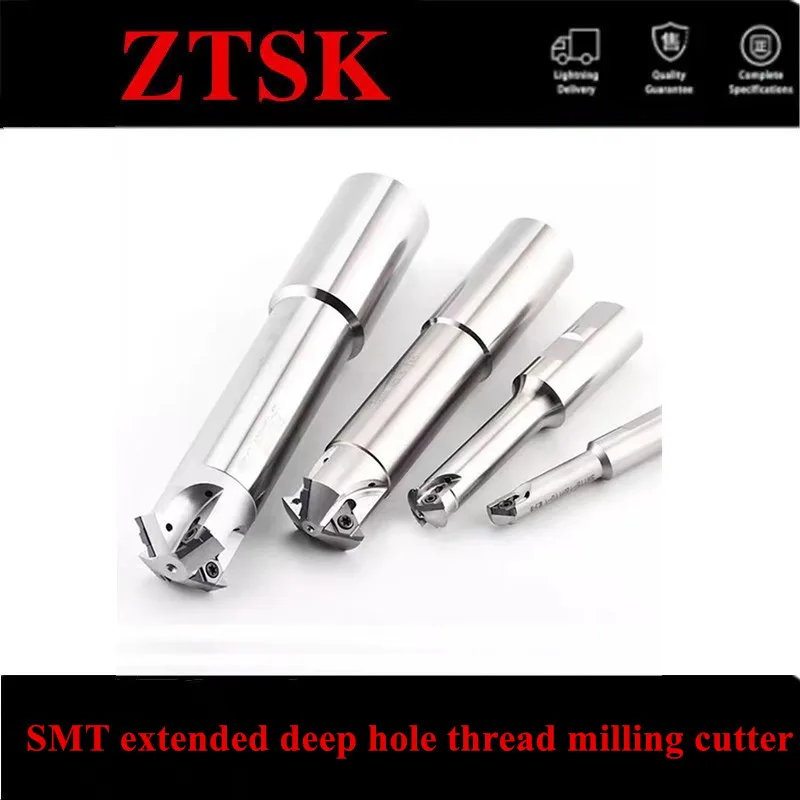 

SMT 15 21 23 26 31 36 Lengthen CNC deep hole thread milling cutter Internal cooling for Vargas 11UID 16UID Series carbide insert