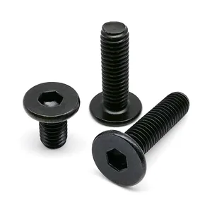 M2 M2,5 M3 M4 M5 M6 M8 Schwarz 304 Edelstahl Allen Hexagon Ultrafinal Hexago Hexagon Schraube Ultra feine Waferkopfschraube 12 Hauptverkäufe rostfreier Edelstahl Schrets M5 Bowing Head - №4