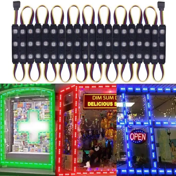 Wasserdicht smd rgb led modul licht speichern front fenster buchstaben zeichen lampe