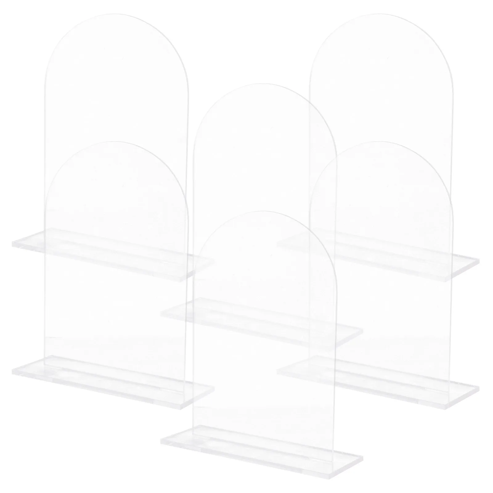 

6Pcs Table Number Signs Acrylic Blank Decorative for Wedding Reception Party Banquet Event Supplies Acrylic Table Number Sign