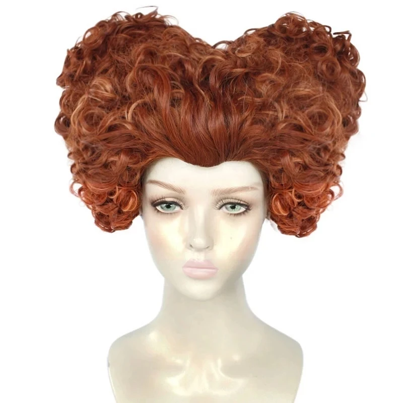 Hocus Pocus Winifred Sarah Mary Sanderson Wig Witch Cosplay Hair Carnival Halloween Party Props Costume For Women Rore Cos