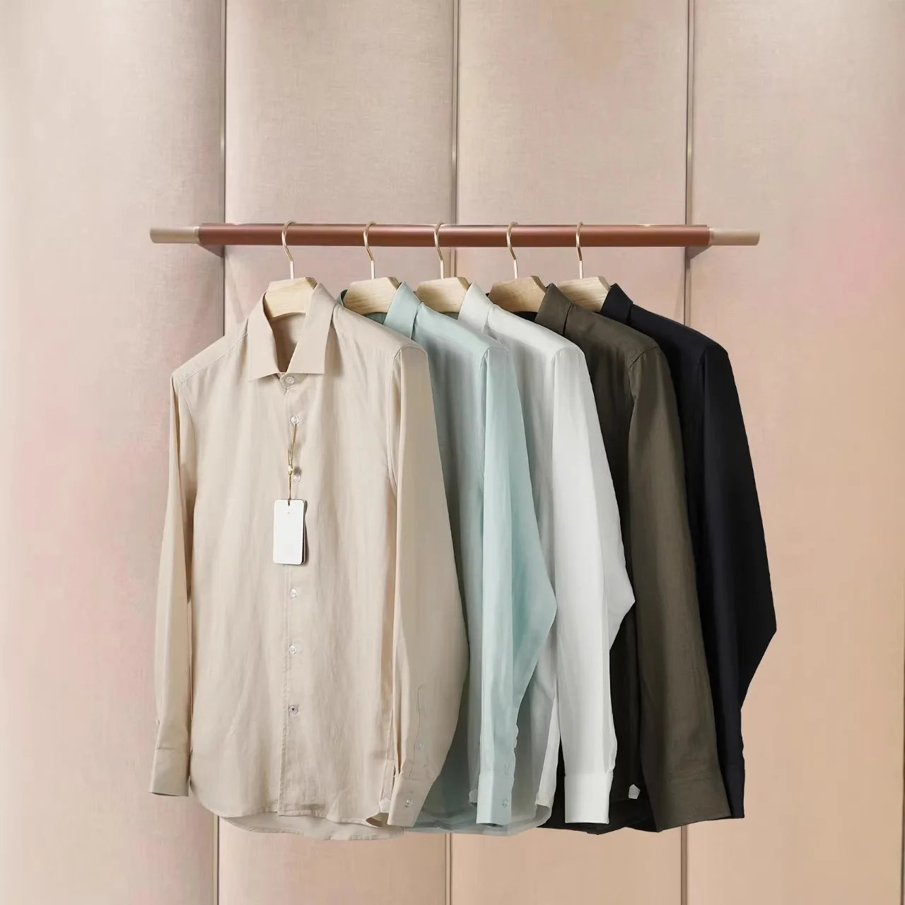 

Men's Pure Color Long Sleeve Shirt LP Spring Fashion Commute Versatile Classic Style Sporty Material Non-deformable