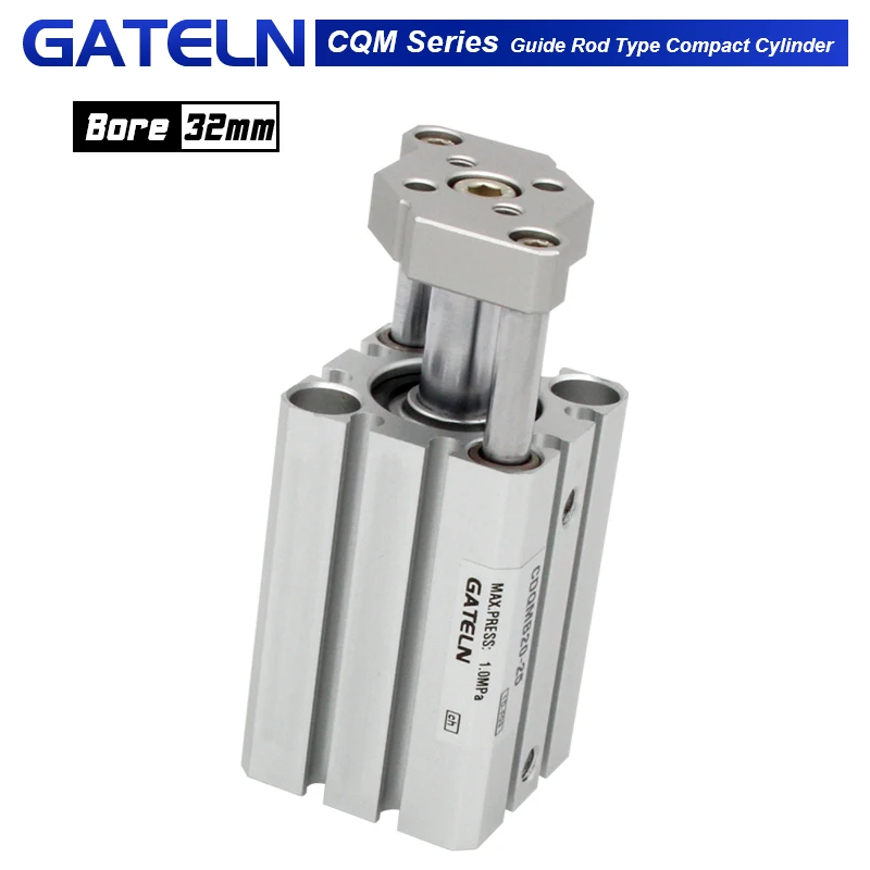 Air cylinder CQMB32 CDQMB32 guide rod type compact cylinder CDQ2B32-50