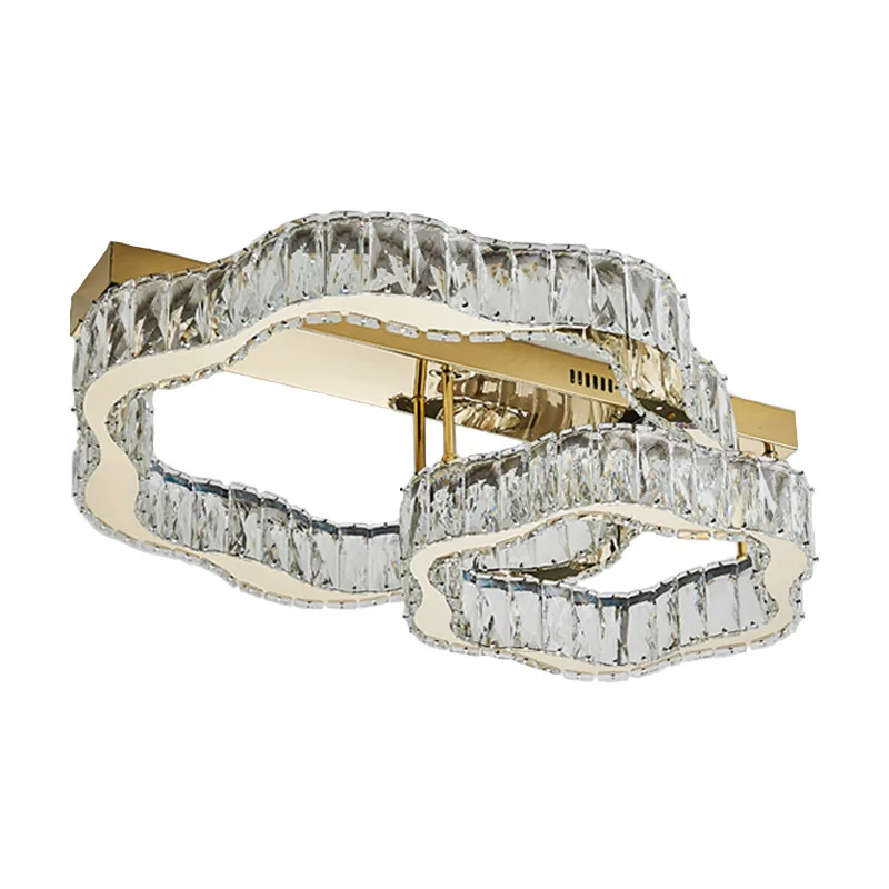 

Luxury living room crystal, ceiling lamp high-end light luxury, bedroom dining room warm villa duplex building