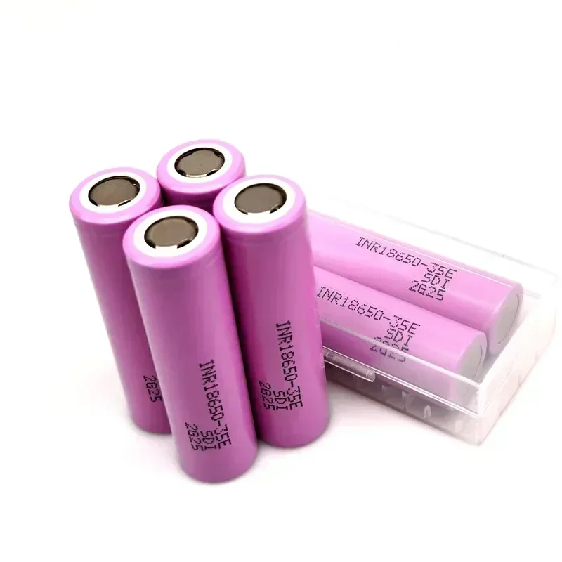 100% original 18650 3500mah 20th discharge inr18650 35e 3500mah 18650 3.7v li ion rechargeable battery