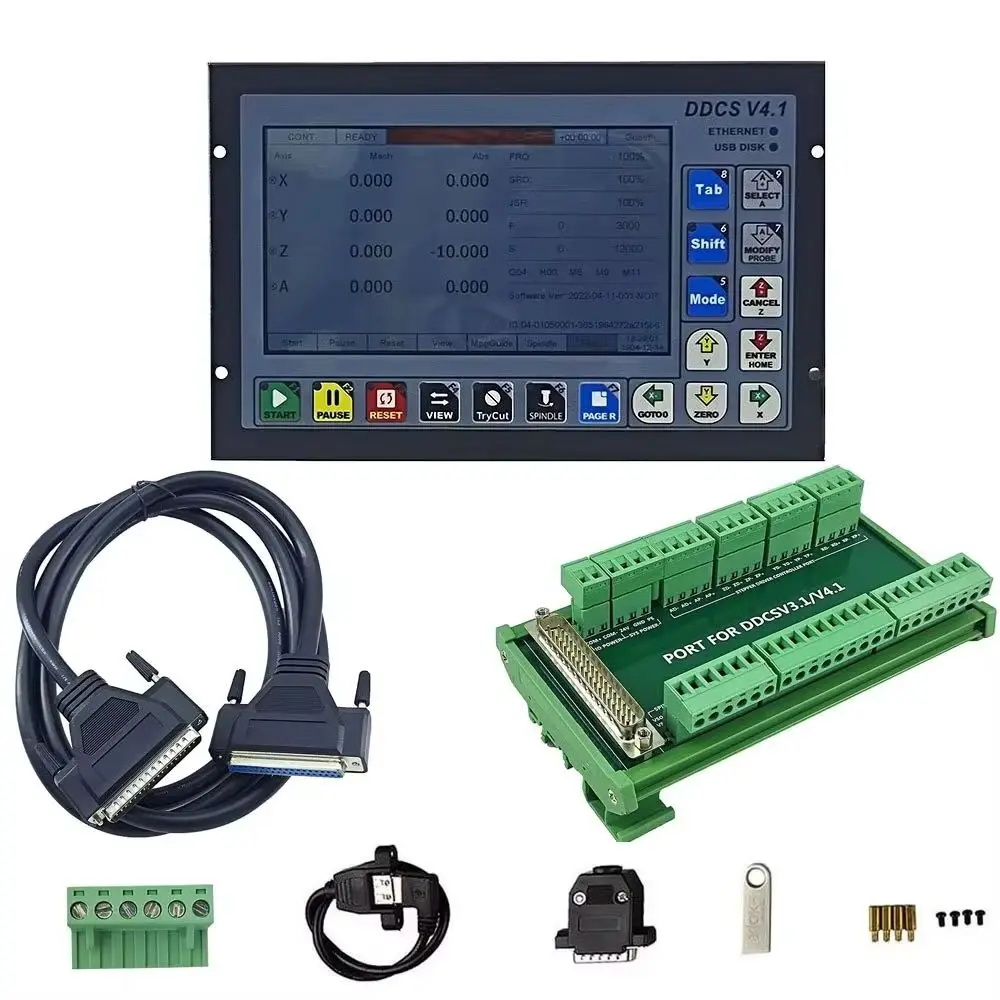 DDCSV4.1 CNC 3/4 axis offline motion controller engraving machine controller replaces mach3 hand pulse