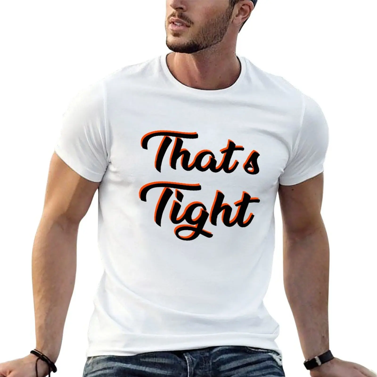 Thats Tight Pitch Meeting Tight Font Text Funky Inspirational T-Shirt anime vintage tshirts for men