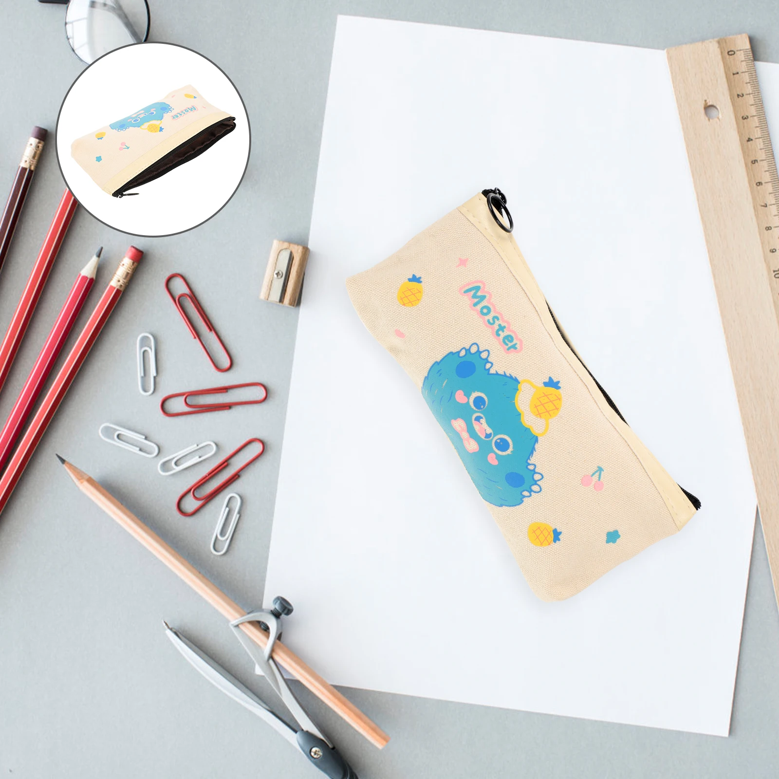 Etui Tas Briefpapier Opslag Rits Klein etui Handheld Multifunctioneel Eenvoudig Student