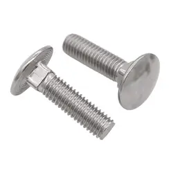 Stainless Steel DIN603 Carriage Screw M6M8M10M12 round Head Square Neck Shelf Hub Bolt for Automotive Use
