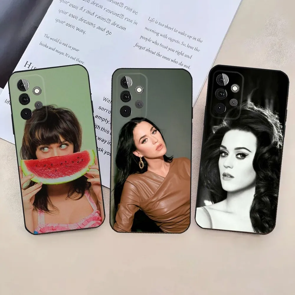 Simger K-Katy Perry  Phone Case For Samsung Galaxy A13,21s,22,31,32,52,53,71,80,91 Soft Black Cover